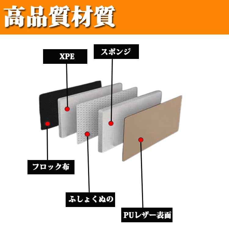Amazon | 新型デリカ DELICA D5-R D5 専用設計 キックガード PUレザー