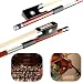 Professional 4/4 Brazilwood Ebony Frog Violin Arbor White Horsehair Violin Bow (4/4 Brazilwood)