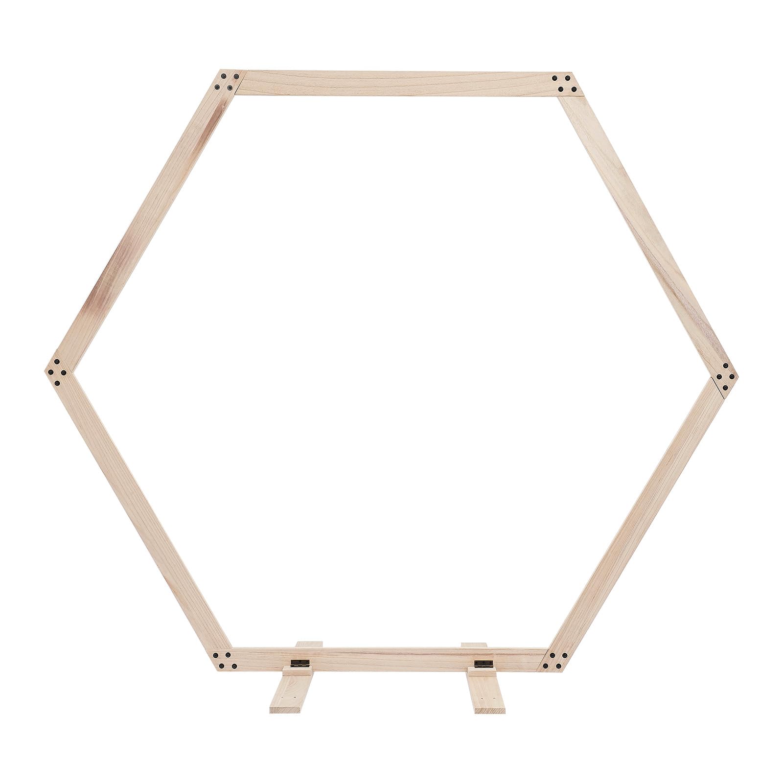 Hochzeitsbogen Hexagon Holz, Hochzeit Bogen Sechseckige für Outdoor, Indoor | holz hochzeitsbogen hochzeit bogen sechseck hintergrundständer für garten hochzeit party zeremonie