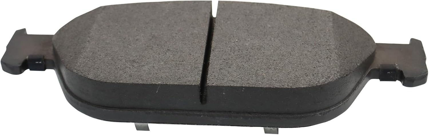 TRQ Brake Pads Semi-Metallic Front & Rear Compatible with 2012-2018 Audi A8 Quattro