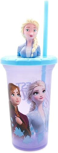 Frozen Elsa Buddy - Vaso para sorber con pajita, 15 onzas disponible en Yaxa Colombia