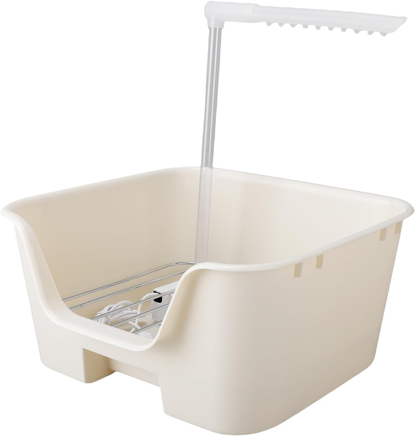 Buachois Automatic Bird Bath, Electric Parrot Shower Fountain with Circulating Water System, Compact Portable Bathtub for Budgerigars Cockatiels Parakeets Home Pet Shops