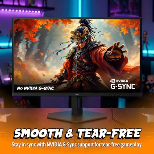 Image of AOC 27G51F 27 inch Gaming Monitor 1920x1080 144Hz, IPS Panel, Console Gaming Ready, Full HD, 3-Sided Frameless, 1x HDMI 2.0, 1x Display Port, 3-Year Zero-Bright-Dot