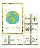 Woodland Number Counting Wall Cards in English, Set of Ten 5x7 Wall Art Prints, Forest Animal Nursery Wall Art Decor, Kid's Art Decor, Gender Neutral Nursery, Nature Themed, Woodland Nursery