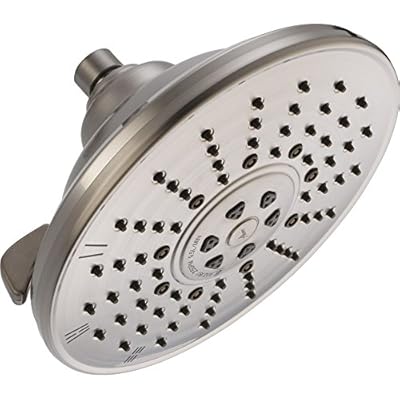 Delta Faucet 3-Spray Touch-Clean Shower Head, Stainless 52680-SS, 0.5
