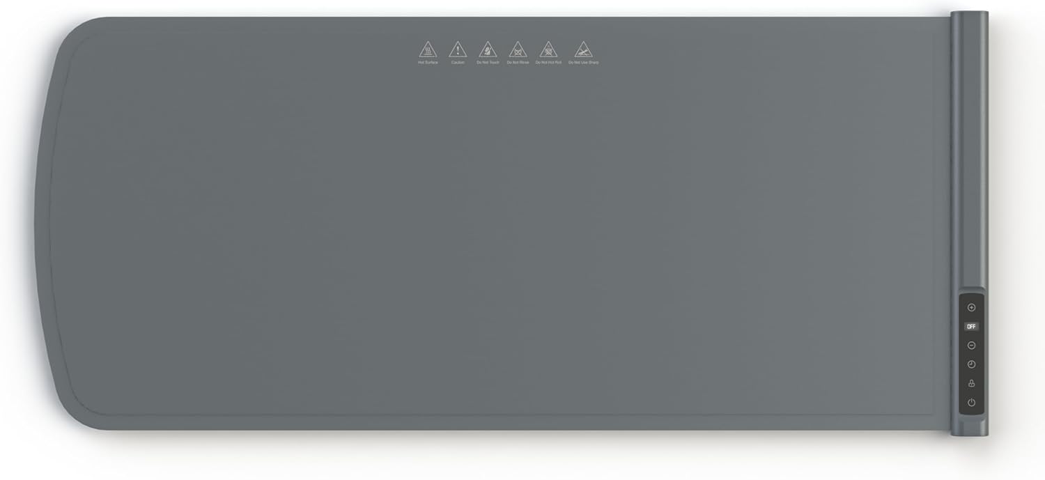 Portable Electric Warming Mat for Food - Extra Large Foldable Electric Warming Tray