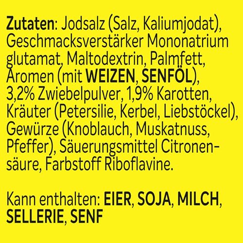 MAGGI Professional Klare Gemüsebrühe, vegan, Ergiebigkeit 45L, 1er Pack (1 x 900g GastroBox)