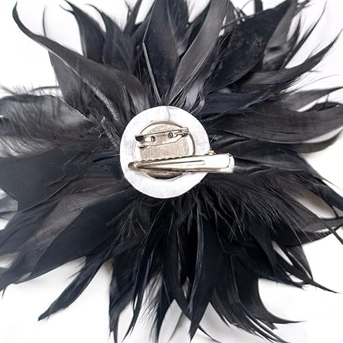 Amazon.com: Multi-functional Feather Flower Hair Clip Pin  display picture 1