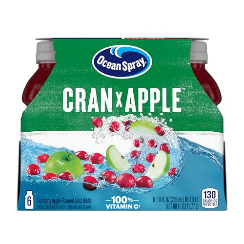 Ocean Spray Cran-Apple Cranberry Apple Juice Drinks, 10oz, 6 bottles