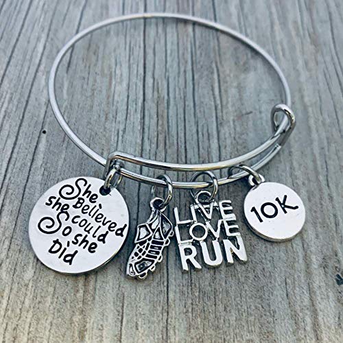 Image of Infinity Collection Running Gifts- Runner Bracelet, Running Jewelry, Adjustable Running Charm Bracelet- Perfect Cross Country, Track, Marathon Gifts