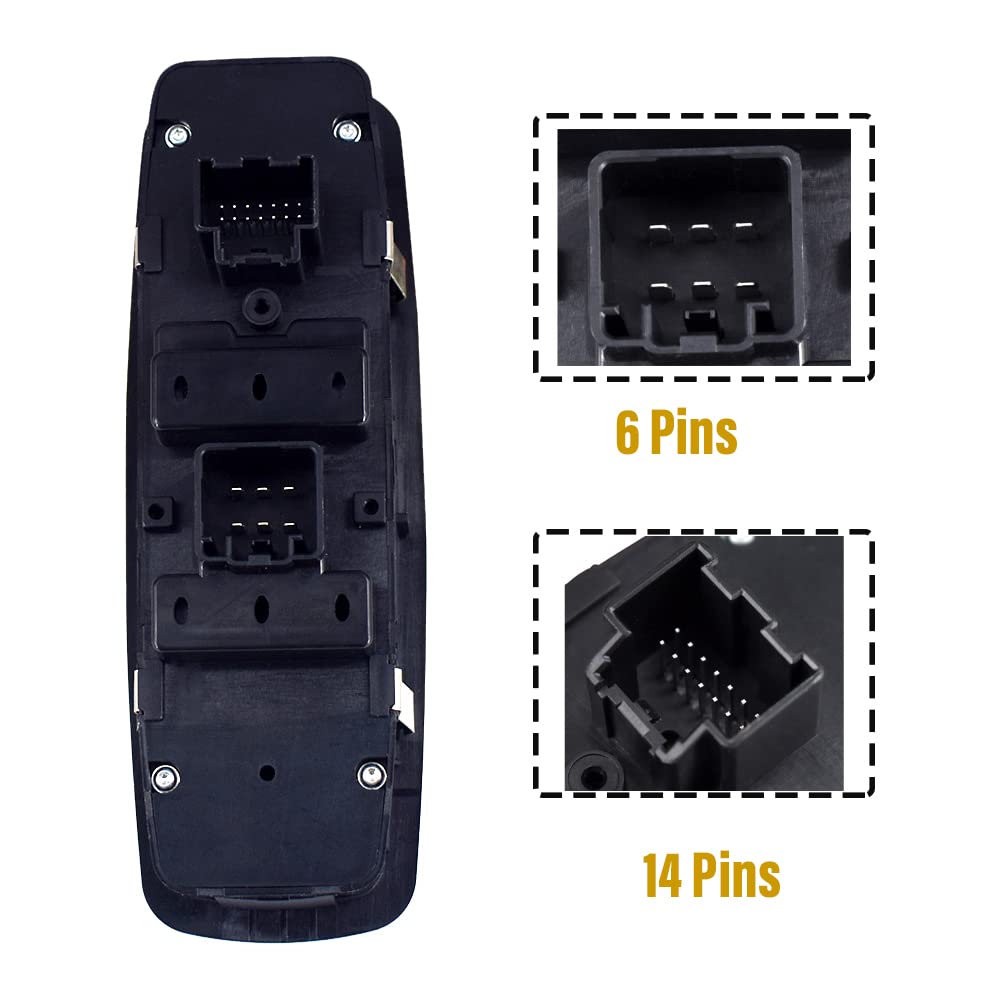 Power Window Switches 68307001AA Driver Side Front
