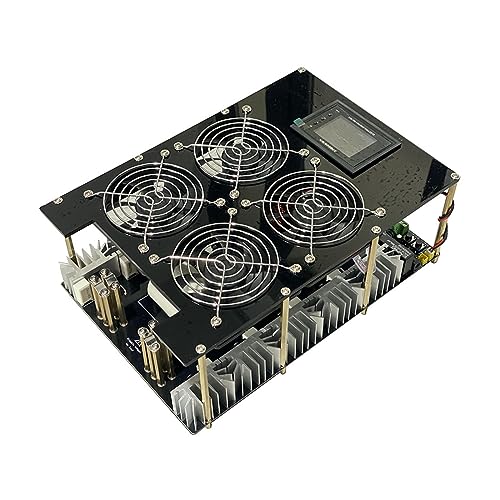 Calentador de inducción ZVS de 5000W/5KW, placa PCB de calentamiento por inducción de alta frecuencia, Metal fundido, bobina y bomba(Without crucible)