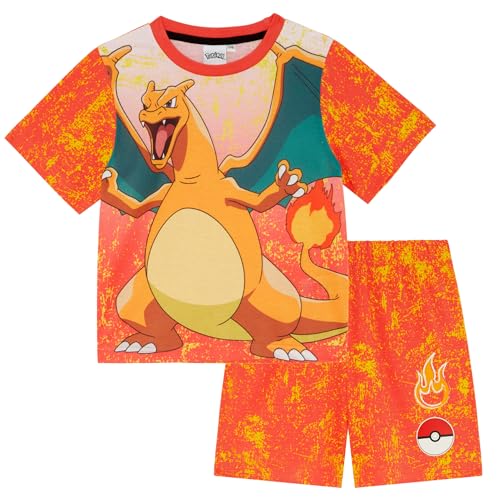 Pokémon Glurak/Charizard Originals Retro-Kurzpyjama Rot 7-8 Jahre 128cm