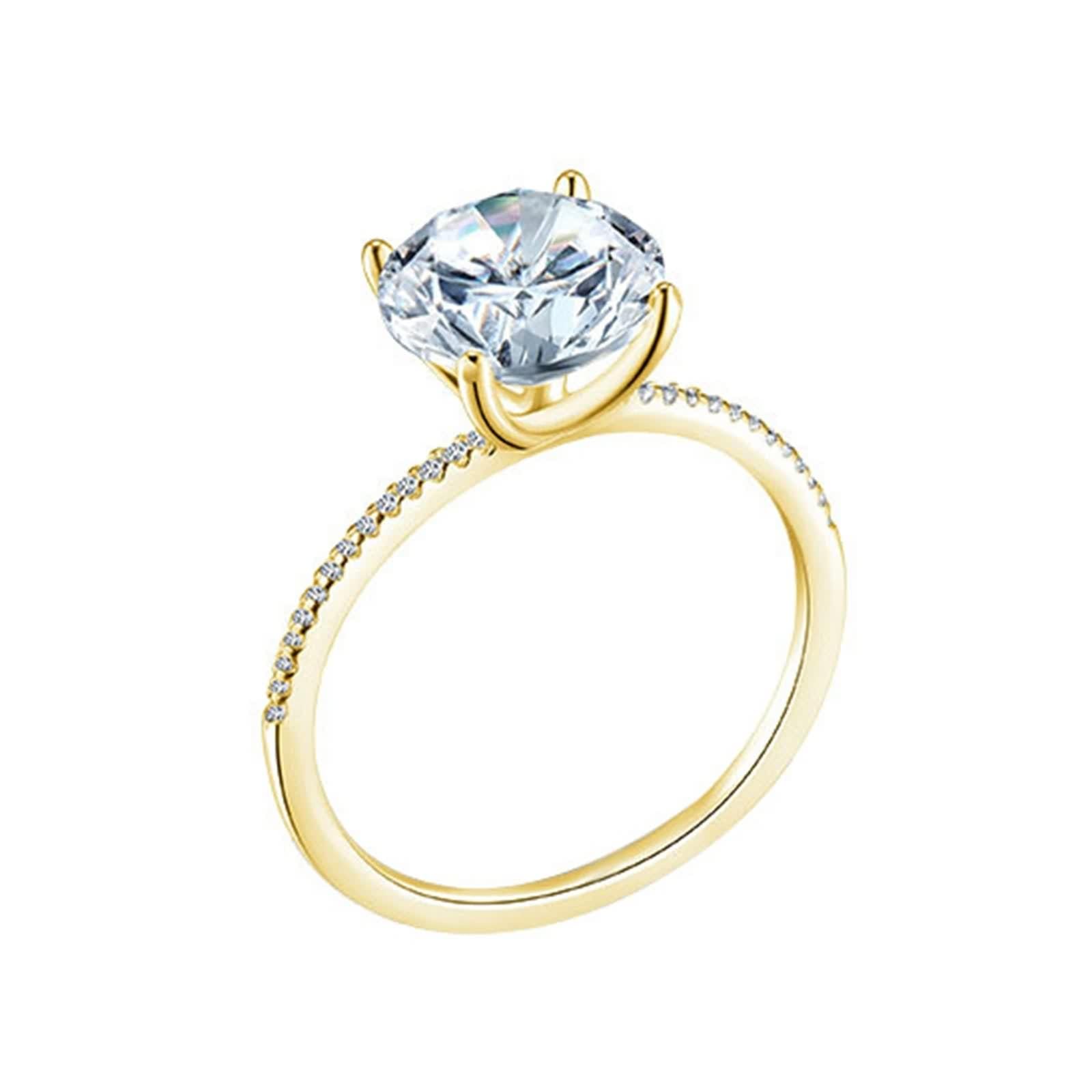 Bague Argent 925 Zircone Cubique un cadeau de mariage idéal pour elle