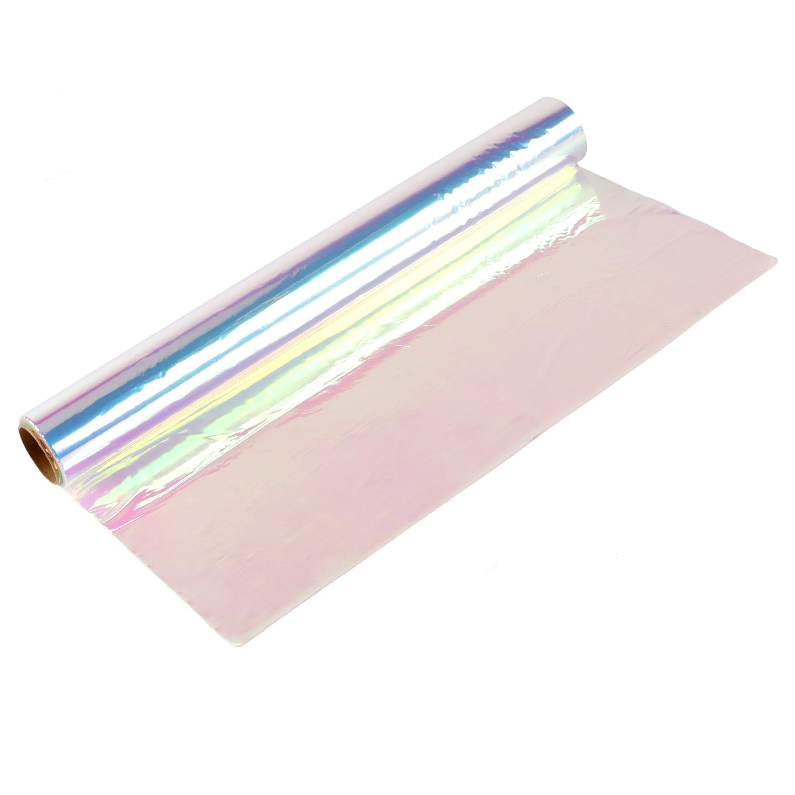 CHIHEUNG Iridescent Cellophane Roll, 40cm x 50m Rainbow Wrapping Film, Gift Wrapping for Hampers, Flower, Gift Package