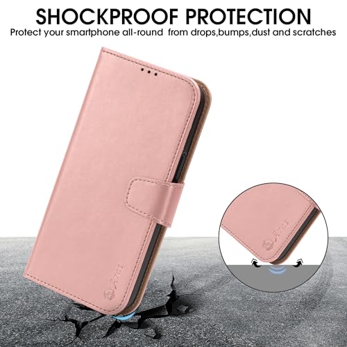 Arae IP15-CS Compatible With Iphone 15 Case With Card Holder And Wrist Strap Wallet Flip Cover thumb #4