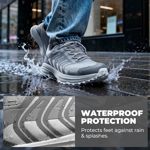 Image of NORTIV 8 Men's Waterproof Hiking Shoes Non-Slip Lightweight Travel for Walking Comfort Outdoor Trekking Camping Climbing Daily Fashion Sneakers Armadillo FieldLite