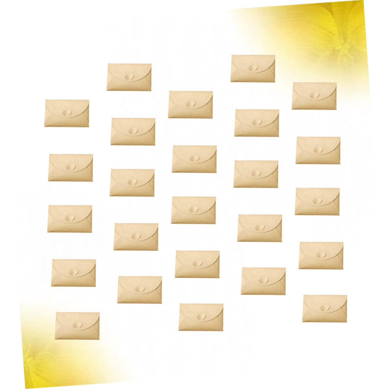 Angoily 100piezas Candado De Kraft Vintage Para Guardar Postales y Suministros De Bricolaje Sobres De Almacenamiento