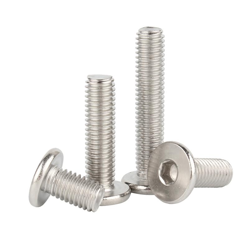 MOOPW Stainless Steel 304 Internal Hex Flat Head Bolts Extra Thin