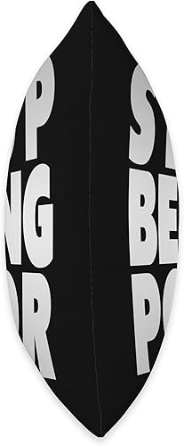 Miniatura 2 de STOP BEING POOR, funny sayings Stop Being Poor, divertido cojín de lujo, 16 x 16 pulgadas, multicolor