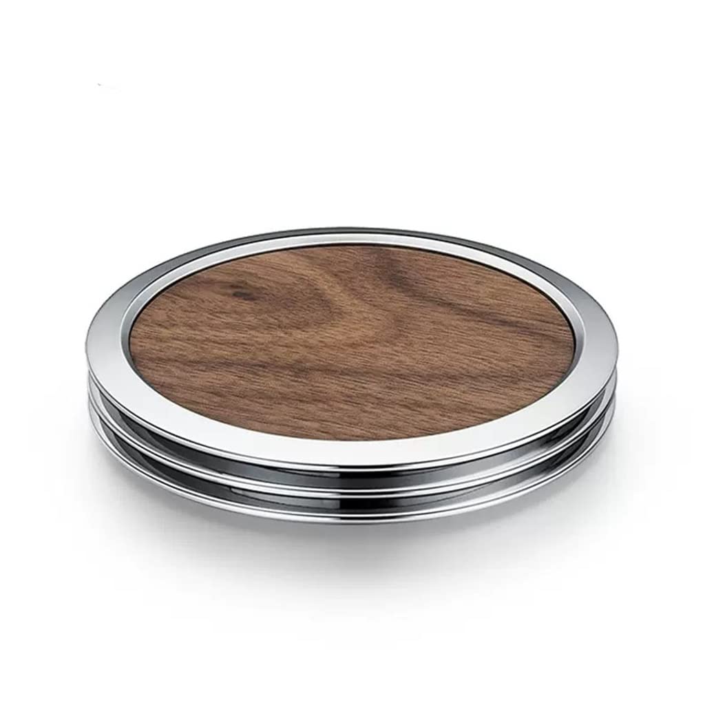 Tasse à thé en bois porte-coussin et support de tasse en verre isolant pour table - Lot de 3