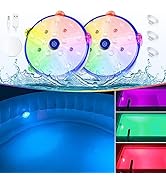 DeeprBlu Unterwasser Pool Licht Akku, Wiederaufladbare Farbwechselnde Whirlpool Lichter Unterwass...