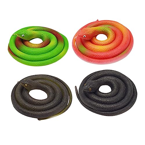 WOONEKY Juguetes De Serpiente Falsa Compactos Ligeros y Duraderos Ideales para Bromas y Decoración.