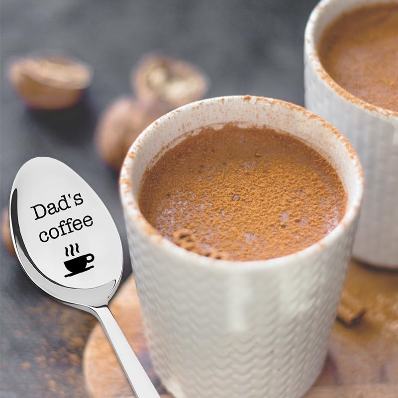 Cucchiaio Regalo Per Papà 'Best Dad Ever' | In Acciaio Inox | Cucchiaino Da Caffè E Tè | Festa Del Papà | Compleanno | Regalo Da Figli
