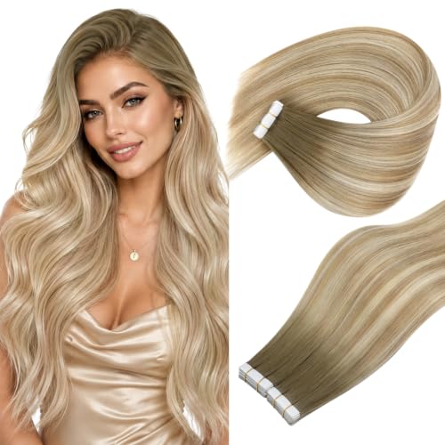 Ve Sunny Tape in Hair Extensions Balayage Blonde 50g 20Pcs invisible