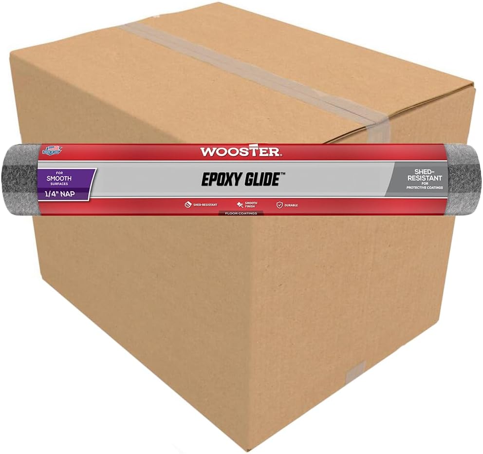 24 Pack of 18″ x 1/4″ Nap Wooster R232 Epoxy Glide Specialty Roller Cover