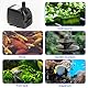 Puddry Wasserpumpe Klein Tauchpumpe, Mini Wasserpumpe Springbrunnenpumpe (450L/H, 8W) mit 4.6ft Stromkabel 2 Düsen, Aquarium Pumpe Gardena Pumpe Teich Pumpe Wasser Pumpe für Fischbecken, Hydrokultur
