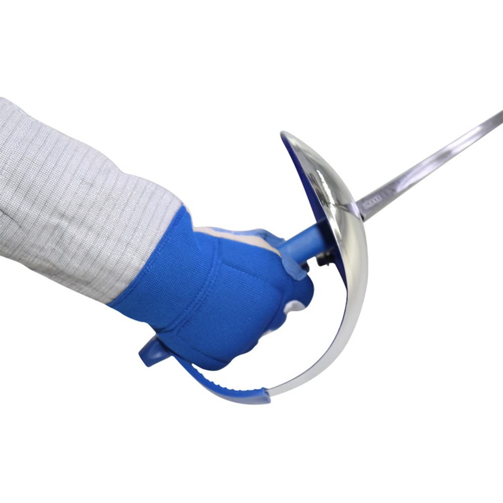 Gants d'escrime - Manches en tissu métallique - Gants de match de sabre - Gants d'entrainement et de compétition pour adultes et enfants - Équipement conducteur de sabre (XXS-XXL)