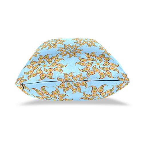 MNSRUU Mandala-Zeichnung, orientalischer Stil, Kissenbezüge für Sofa, Bett, Wohnzimmer, 2 Stück, quadratisch, 40,6 x 40… – Bild 5
