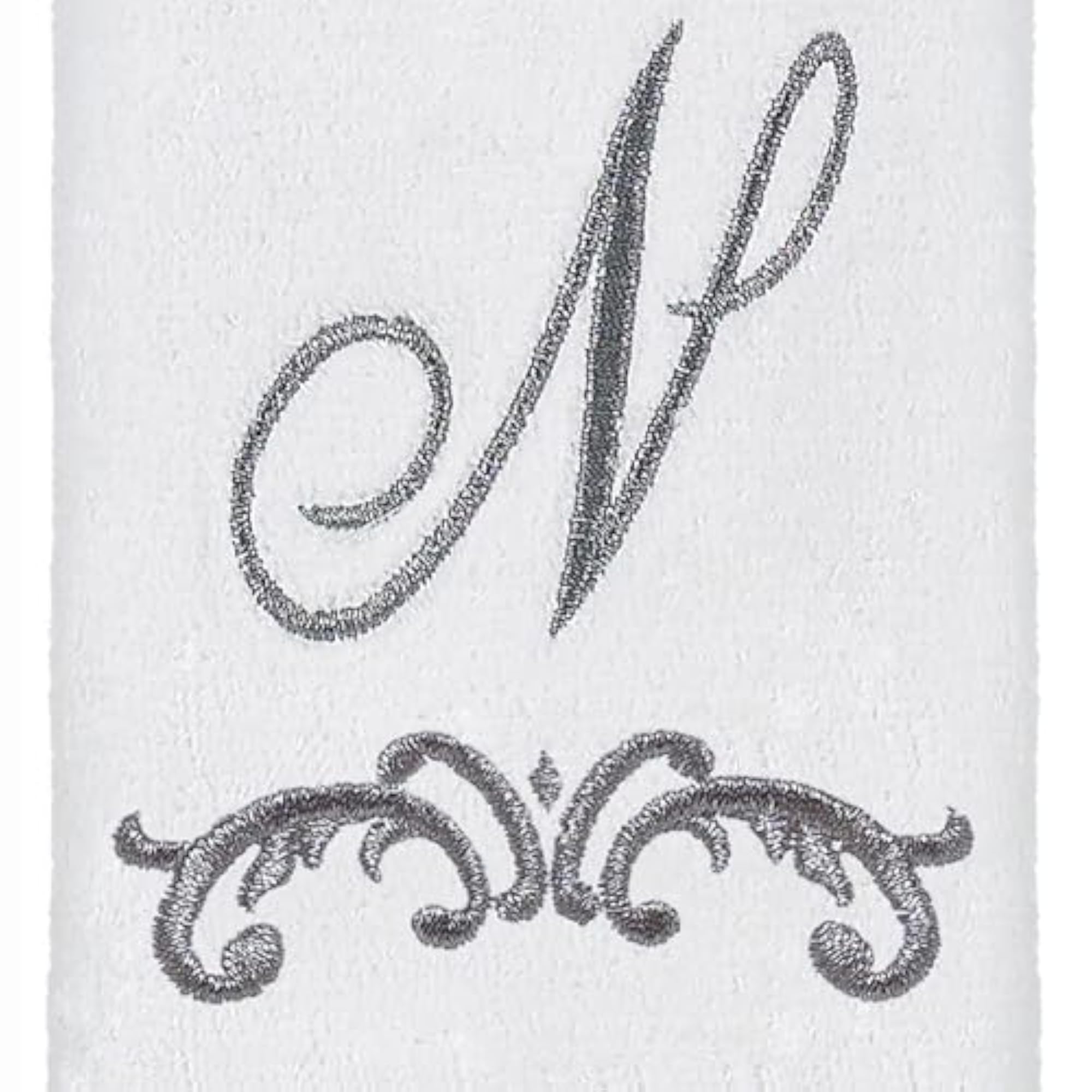 Monogram Fingertip Towel, Initial N