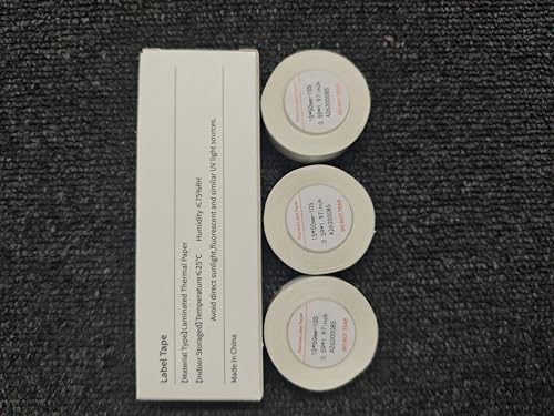 InkWon D110/D11S 熱転写プリンター用 耐水・耐油サーマルラベル紙,ホワイト15*50mm