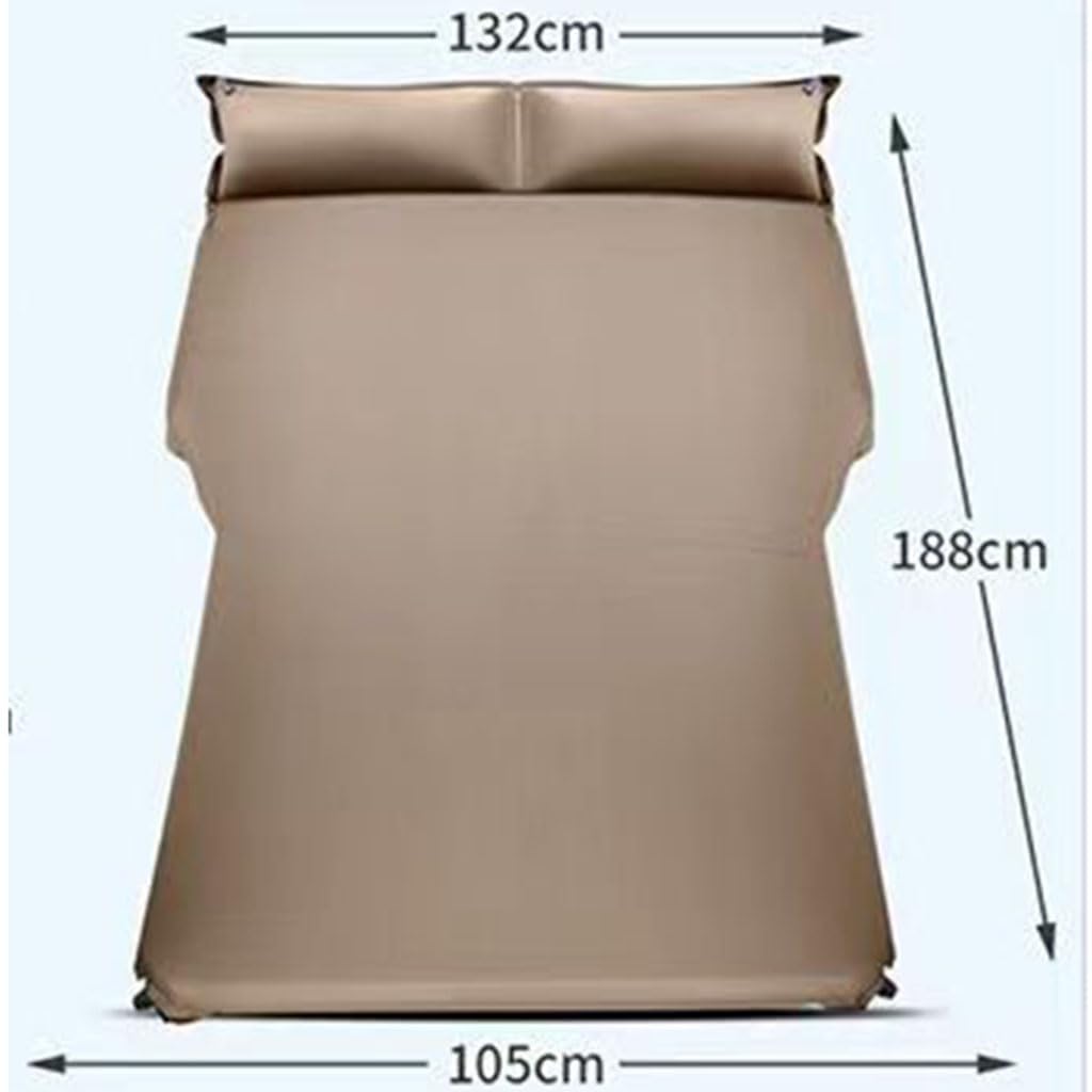 Materasso Gonfiabile per Auto per VW Touareg,Materassino Floccata Portatile Pieghevole Letto Aria Multifunzionale Airbed,F-Green