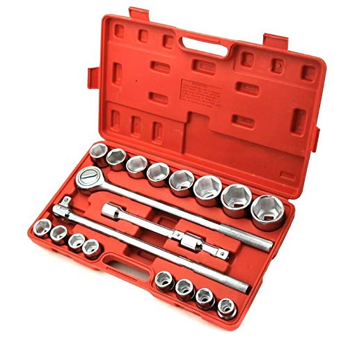 Set de 21 piezas de dados y barra de extensión 3/4"