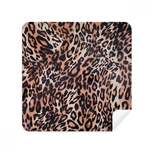 Chiffon lunettes léopard et plume en daim essuie-écran 2 pcs