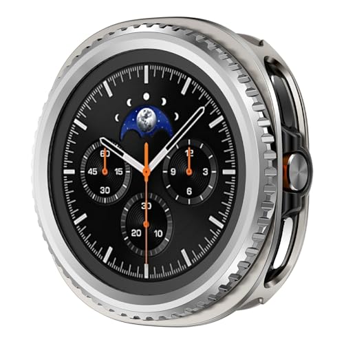 DHK RETAIL �P�[�X ��]���^���t���[�� PC �ی�V�F�� �E�H�b�`�J�o�[�ASamsung Galaxy Watch8 �N���V�b�N 46mm �p - �`�^��