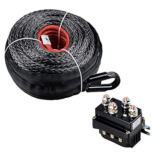 Astra Depot 12V 500A Winch Solenoid Relay + 92ft x 1/2