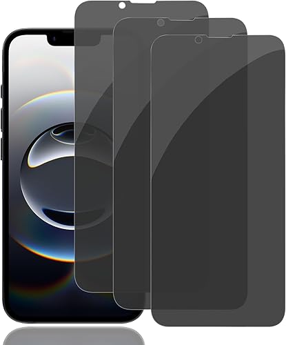 Miniatura 96 de PEHAEL Paquete de 2+2 protectores de pantalla de privacidad para iPhone 13 Pro con protector de lente de cámara, cobertura completa, película