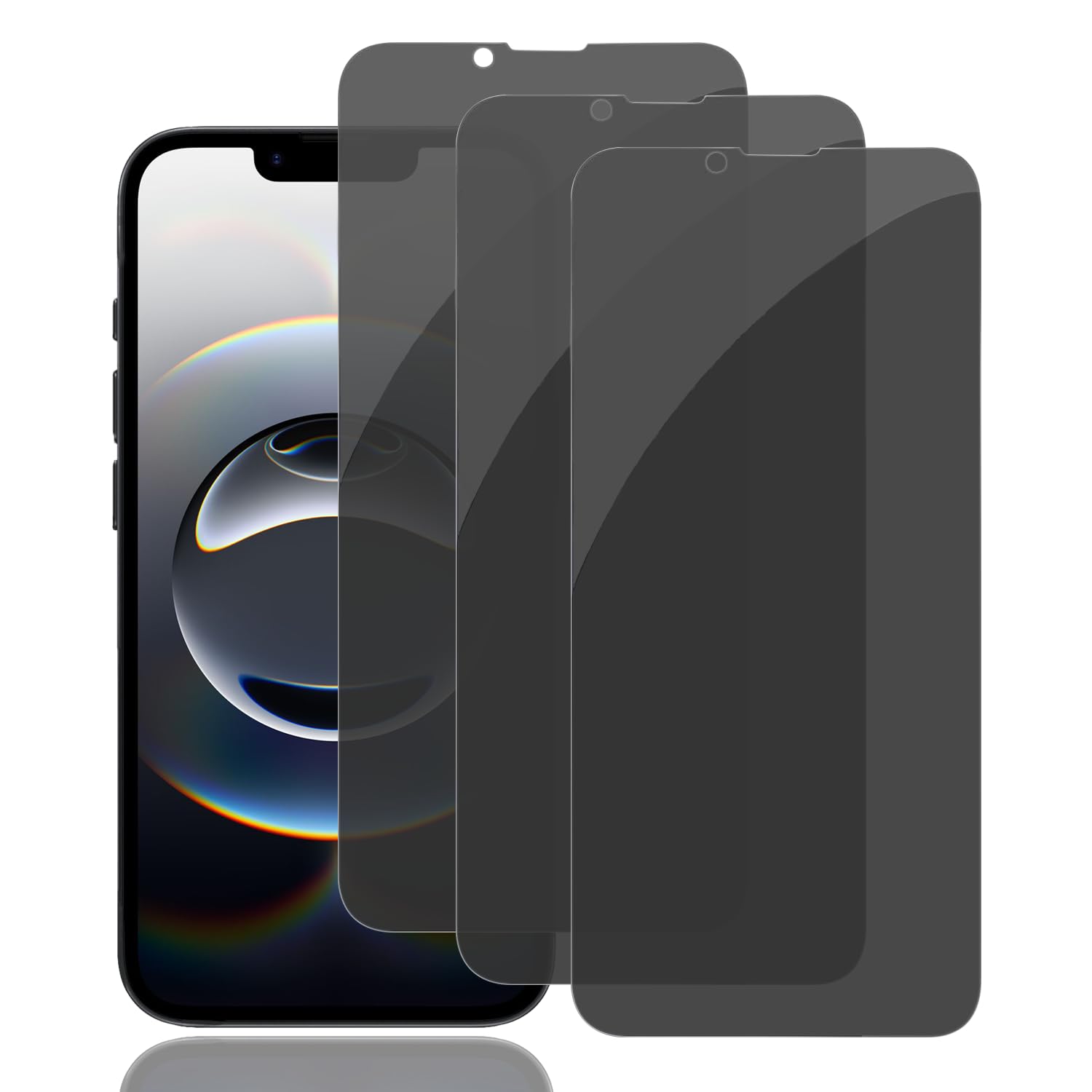 PEHAEL 3Pack for iPhone 16e/14/13/13 Pro Privacy Screen Protector Full Coverage Anti-Spy Tempered Glass Film 9H Hardness Easy Installation Bubble Free [6.1 inch]Global Recycled StandardGlobal Recycled StandardGlobal Recycled Standard