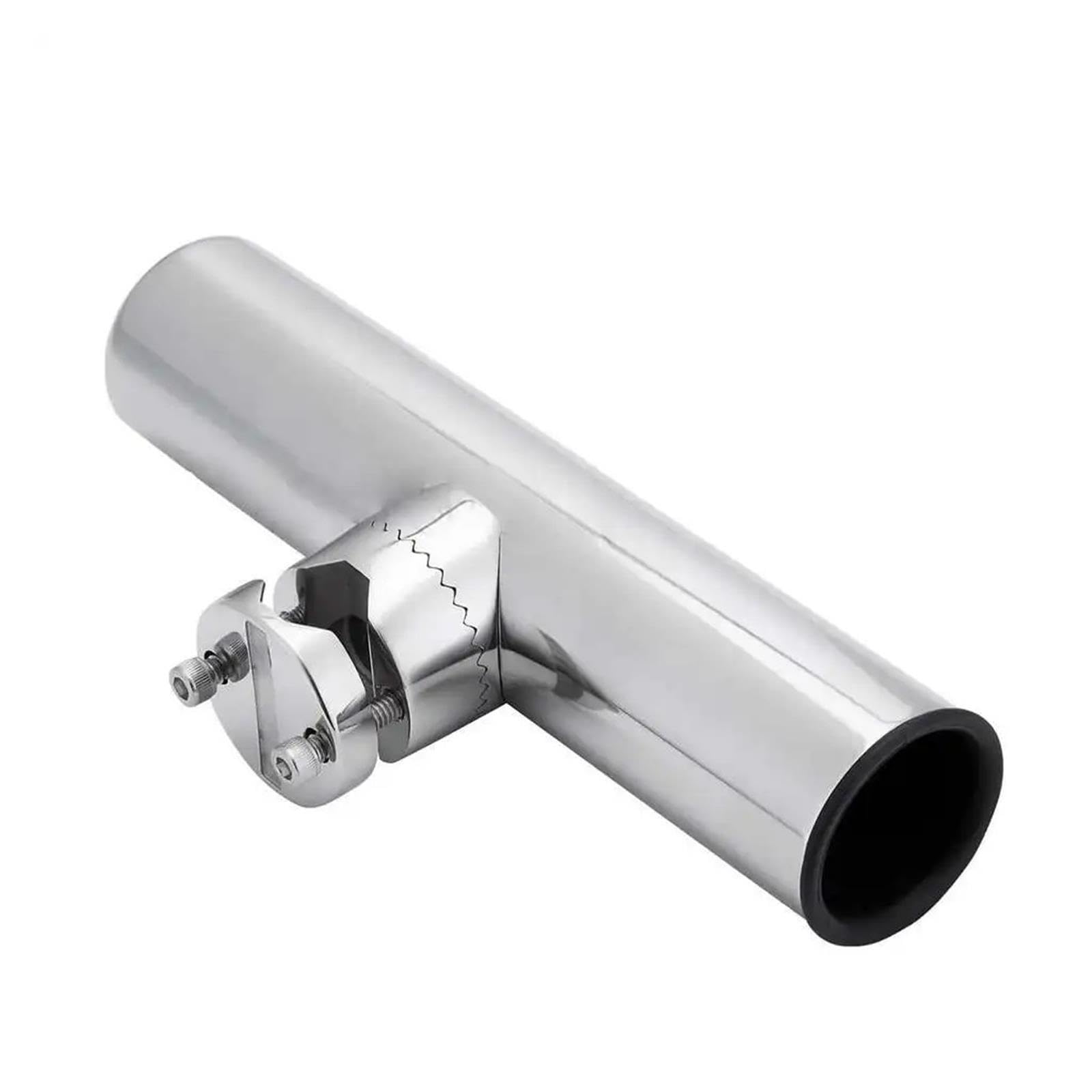1 supporto for asta con morsetto regolabile in acciaio inox 316 da 19-50 mm