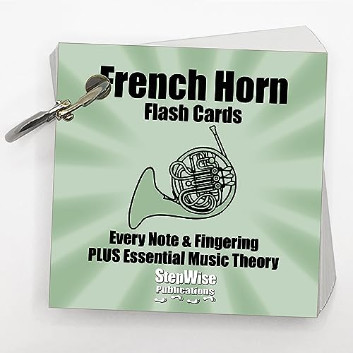 Music Flash Cards: Notes, Fingerings, & Music Theory (French Horn)