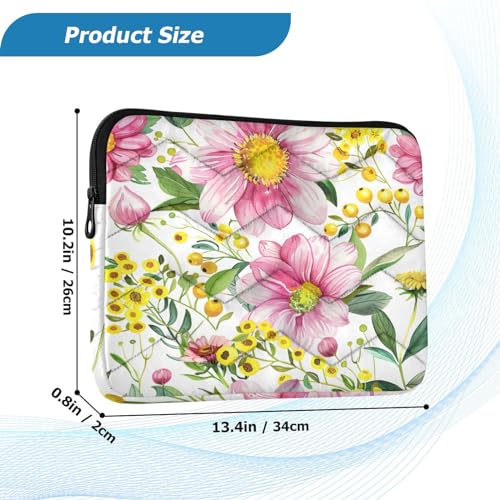 Funda para portátil 13-14 pulgadas con diseño Cosmos Flowers miniatura 3