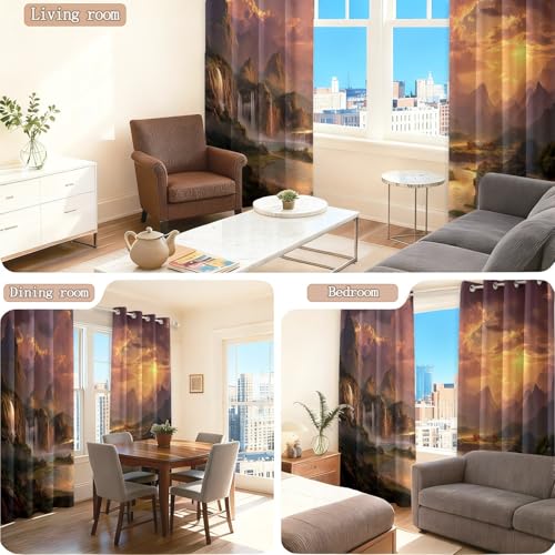 Rideaux décoratifs multicolores pour ambiance salon et chambre