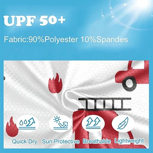Image of CaTaKu Boys Swim Shirt Long Sleeve Rash Guard for Boys Toddler Rashguard Water Sun Shirt UPF+ 50 Swimwear