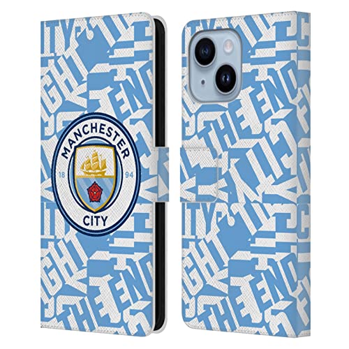 Étui portefeuille iPhone 14 Plus Man City idéal pour aller au stade