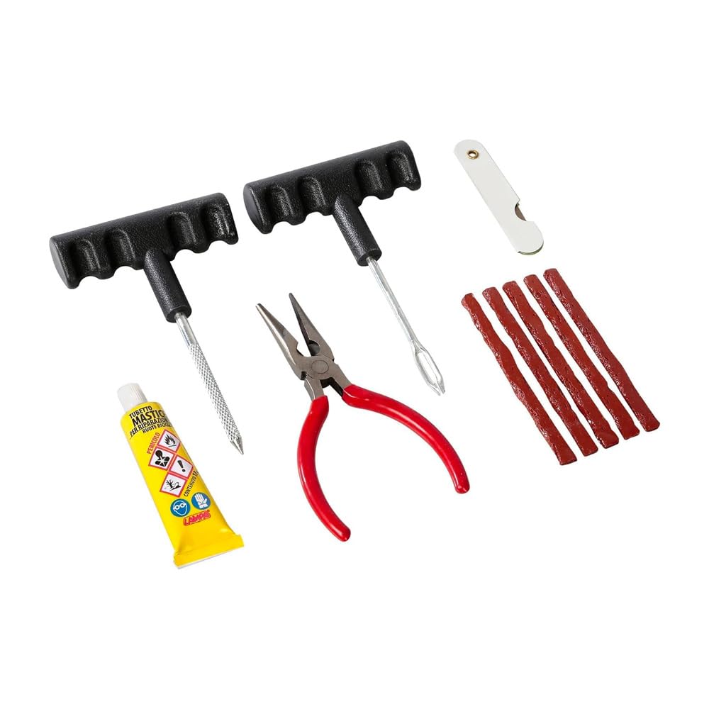 Set Riparazione Pneumatici Auto 45 Pezzi - Kit Emergenza Per Forature, Nuovo, Marca Generica