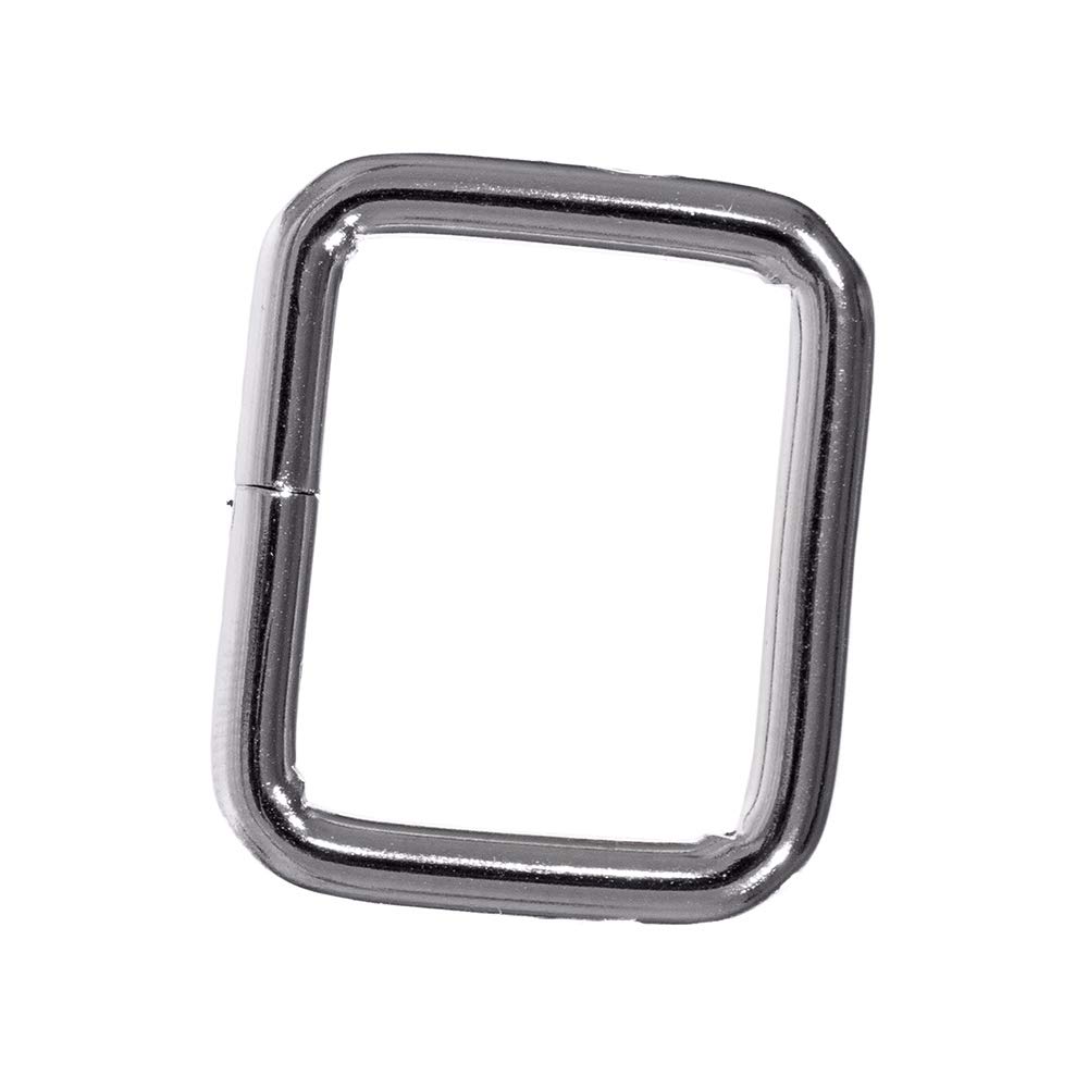 Craft County MTLLOOP58-SLVR~CRAFT_TS - Anelli rettangolari in metallo argentato da 1,5 cm, disponibili in confezioni da 2, 5, 10, 25, 50 e 100 confezioni da 100 pezzi, colore: argento
